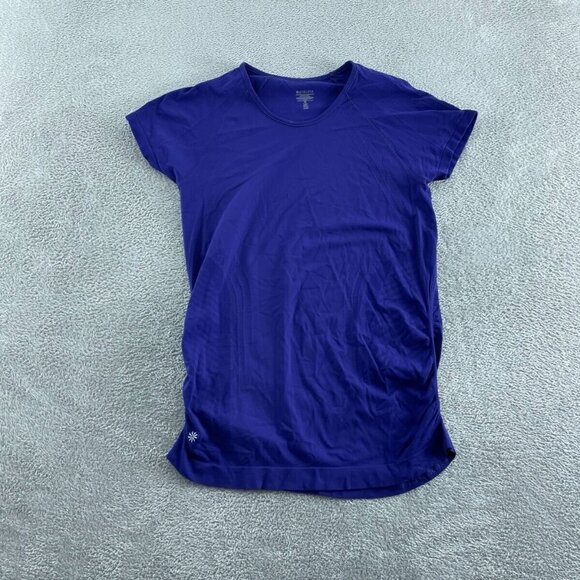 Athleta Tops - Athleta Womens Medium Blue Short Sleeve Activewear Top 5729